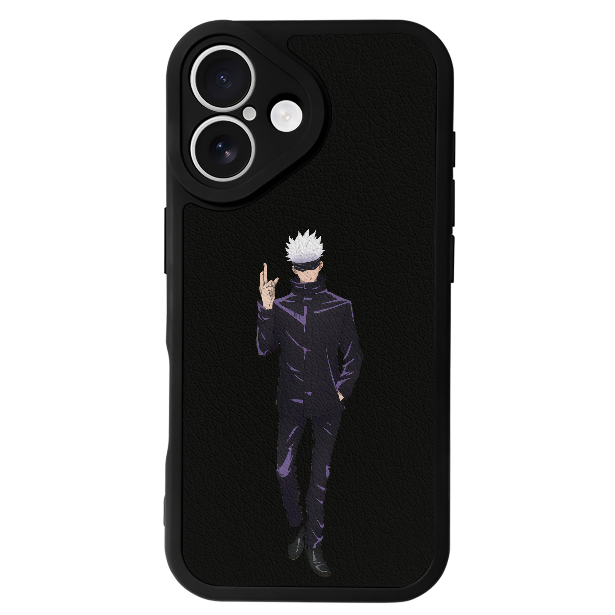 （画像用） 呪術廻戦 Jujutsu Kaisen 【iPhone 16シリーズ対応】シリコンスマホケース（レザー調） 材質：シリコン